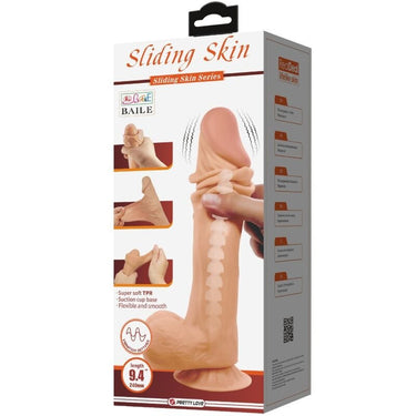 Dildo Realistico Vibrante con Base a Ventosa e Doppia Densità